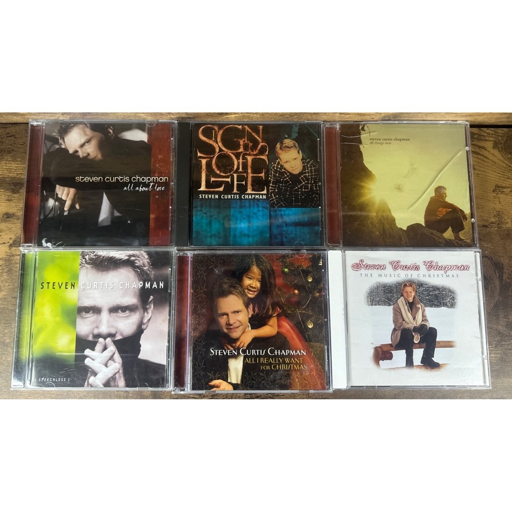 Bundle Of 6 Steven Curtis Chapman Audio CD Tested Working Fast And Safe Shipping